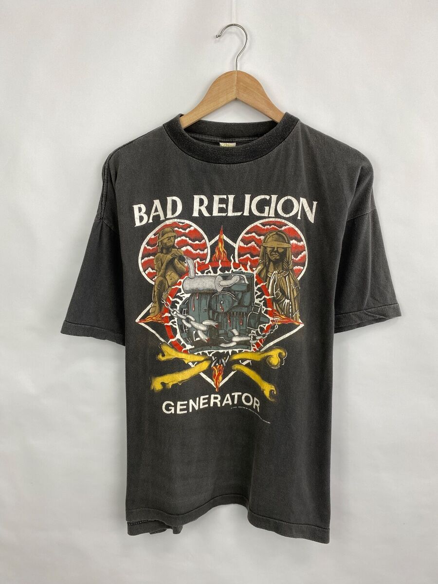 Vintage 1992 Bad Religion Generator Rock Bend T-Shirt Rare Vintage 1992 Bad Religion Generator Rock Bend T-Shirt Rare