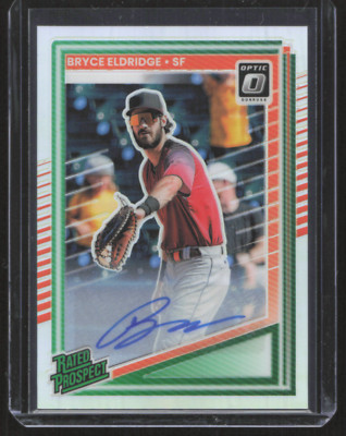 2025 Donruss Optic Bryce Eldridge Auto Rated Prospect Silver Prizm Holo Giants
