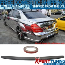 Fits 2007-2013 Benz W221 S-Class Rear Trunk Spoiler Wing Lip Matte Black