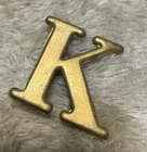 Original CIVIL WAR Brass COMPANY LETTER “K”Insignia for KEPI cap, NOS