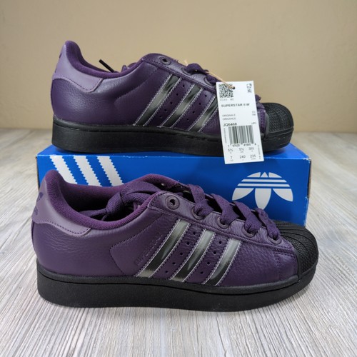Adidas originals Superstar II Purple/Black Womens Size 7 New JQ6468