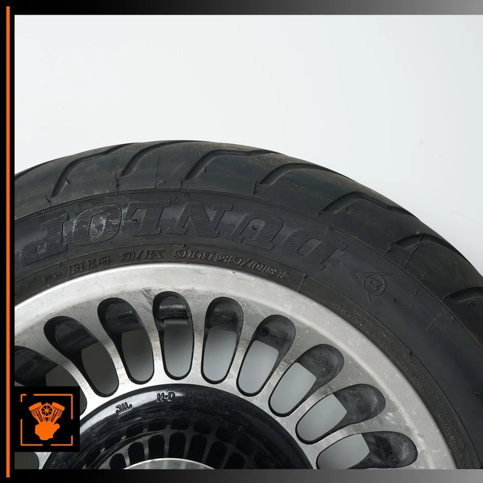 Harley Electra Glide Wheel Rim Tire Set 130/80B17, 180/65B16 DOT 1424 / 0224 OEM - Image 2 of 4