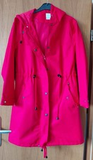 Dünner Parka von ELLE Gr. 36/38 Rot mit Kapu...