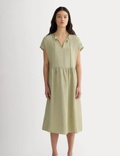 Everlane The Midi Dress in Softluxe in Eucalyptus Size Small