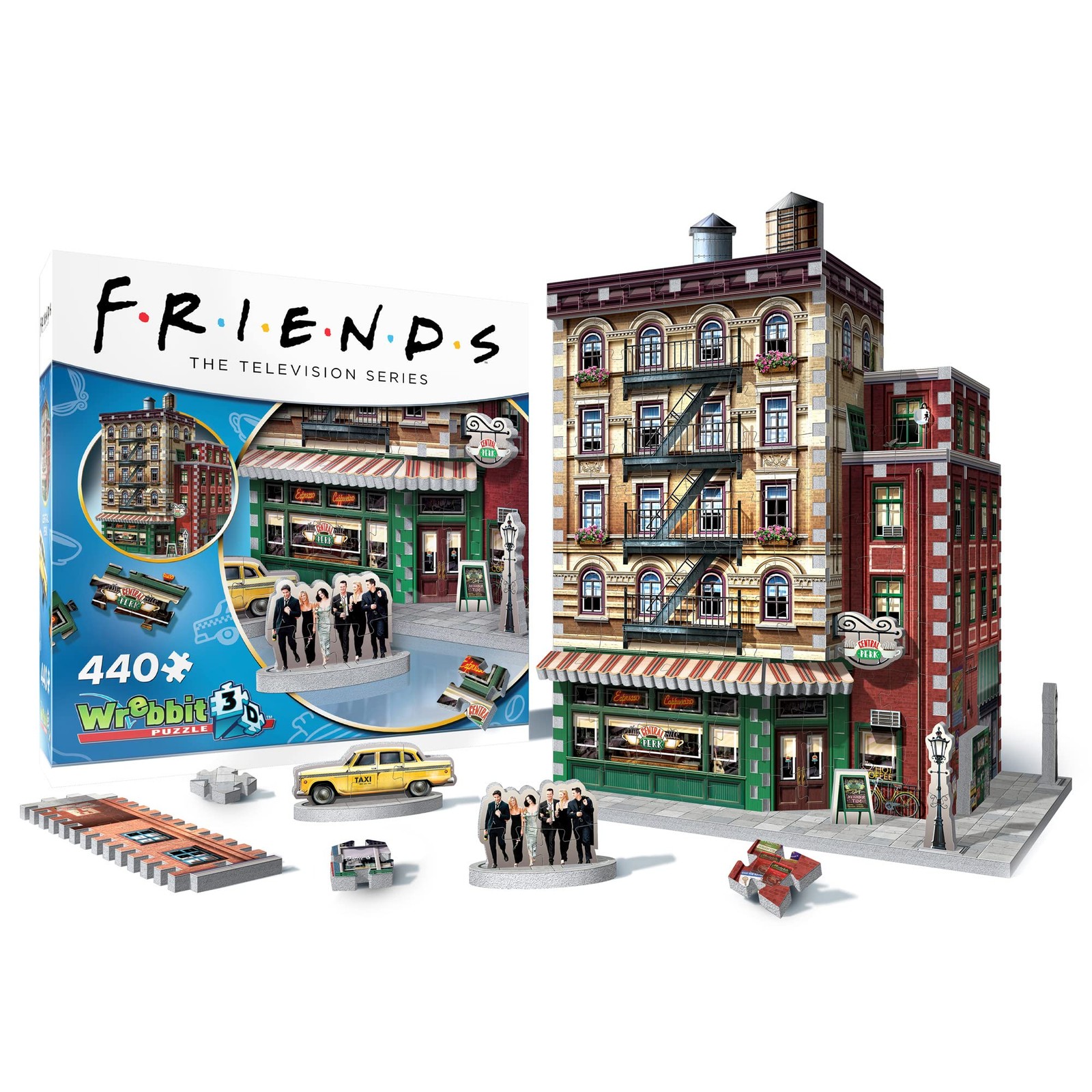 Wrebbit3D   Friends: Central Perk Café (440pc)   3D Puzzle   Ages 14+