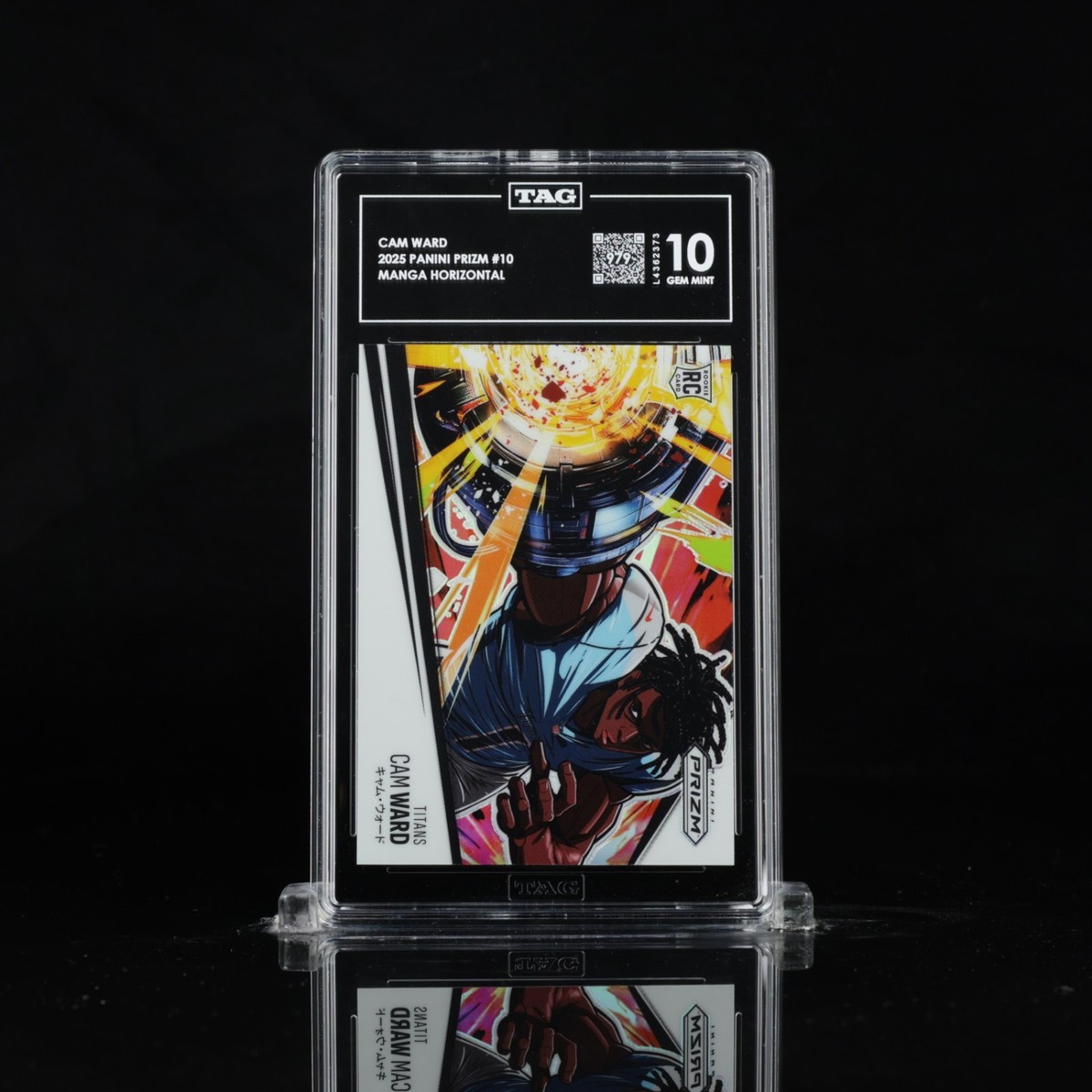 2025 Panini Prizm Manga #10 Cam Ward Titans RC Rookie SSP Gem Mint