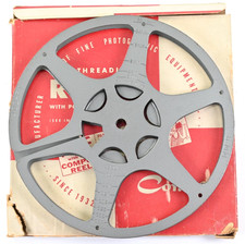 Vintage NOS Compco 8mm 400 Ft Metal Film Reel No 121 Original Box USA