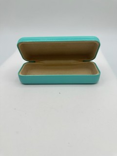 Tiffany & Co Glasses Eyeglasses Hard Case Only Turquoise Blue Clamshell