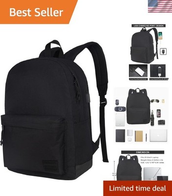 Versatile USB Charging Waterproof Laptop Backpack - 20L Lightweight Design