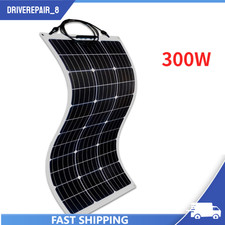 300W Watt Flexible 18V Mono Solar Panel Home RV Rooftop Camping Off-Grid Power