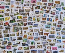 VRAC 300 TIMBRES OBLITERES DIFFERENTS DE FRANCE GRANDS  FORMATS #300a#