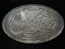 PE05175 NOS VINTAGE 1970s COCA-COLA SODA FOUNTAIN COMMEMORATIVE BUCKLE