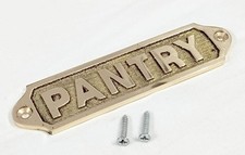 Antique Style Brass Signage - Door  Wall Plaques for Office, Bathroom, Kitchen,