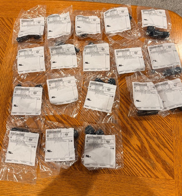 Qty 19 Souriau UTS6JC104S 4-Pin Circular Connector Plug Trim Trio Size 10