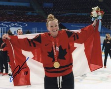 Sarah Fillier signed 2022  Olympics Team Canada Gold Medal 8x10 photo  PROOF