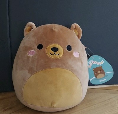 Teddybär Stofftier Bär Squishmallow Omar Squishmallow Bär 8 Zoll|20 cm USA Import 