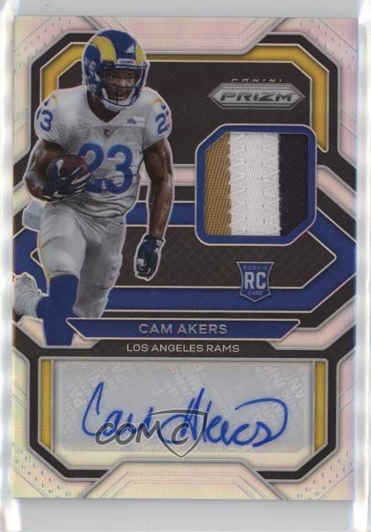2020 Panini Prizm Rookie Patch Auto 85/99 Cam Akers #6 RPA Patch Auto RC 15ny