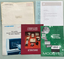 Scientific Sales Catalog Brochure Elographics TIX Printer Panel Meters 1985 VTG