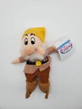 Disney Store Sneezy Bean Bag Plush 8" New Snow White  The Seven Dwarfs Vintage