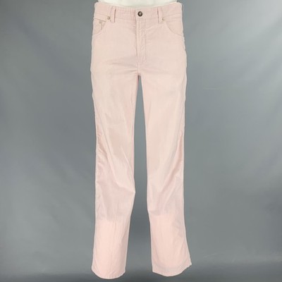 PAL ZILERI Größe 36 Rosa Weiß Gestreift Baumwolle 5 Taschen Freizeithose