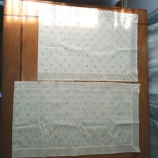2 runner da tavolo vintage in pizzo fine