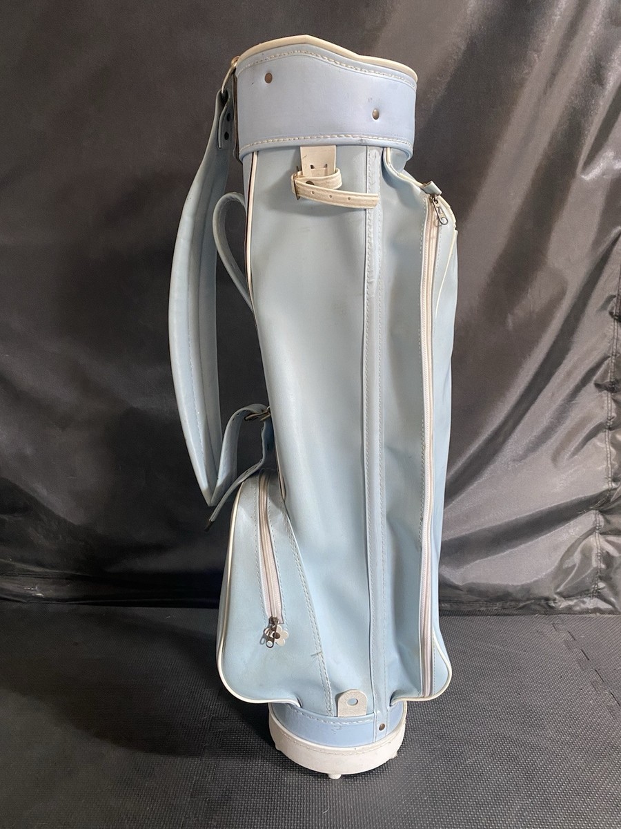Rare Vintage Leather Vanguard Golf Bag With Shoulder Strap Light