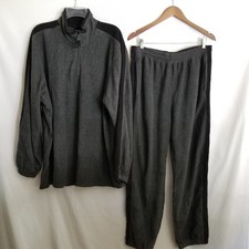 Champs Set Pullover Gray Sports Mens 2XL Fleece Size Large Pants Jogger Lounge