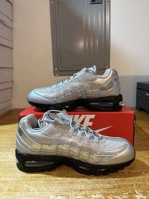 Men's Size 12.5-Nike Air Max 95 Big Bubble SE Total 90 Pack Silver