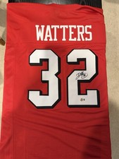 Ricky Watters Autographed 49ers Pro Style Red Jersey #32 Beckett Authenticated