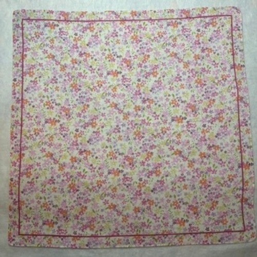 Vtg GUESS Scarf Handkerchief Floral Cotton Multicolor Cottagecore 18
