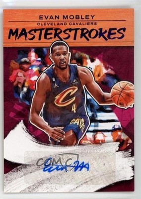 2022-23 Panini Court Kings Masterstrokes Violet /35 Evan Mobley #MS-EMC Auto 1w9