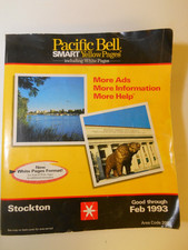STOCKTON CALIFORNIA PACIFIC BELL PHONE BOOK 1993