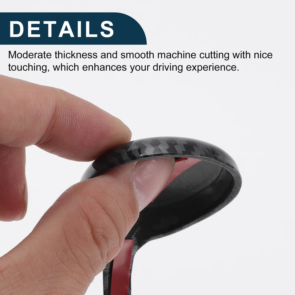 Gear Shift Knob Decorator Cover for Toyota Rav4 Corolla Vios 2014-2018 Black - image 4 of 4