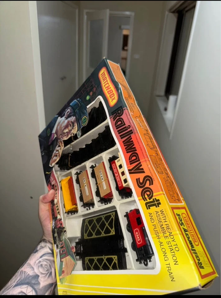 Juego de tren vintage 1979 Matchbox G-2 tren Lesney Push-Along Foto 2 de 4