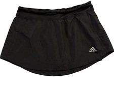 ADIDAS Black Stretch Pull On Activewear Athletic Logo Skort Women s Size Small