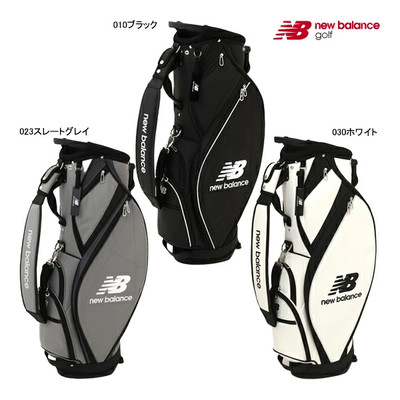 new balance ゴルフバッグ ホワイト/ブラック new balance Golf stand bag 9.0type 46inch 3.1kg CB / 012-5980002