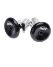 ODI ALUMINUM GRIP END PLUGS  BLACK