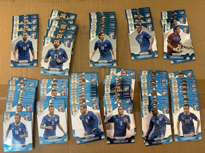Lot of 2014 Italy Prizim World Cup Cards Panini Prizm
