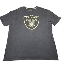 Nike NFL Las Vegas Raiders Graphic T-Shirt Mens XL Faded Black Short Sleeve Tee