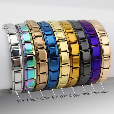 Edelstahl Gliederarmband Unisex Stretch Armband Elastisch Herren Damen Geschenk