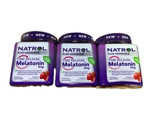 (3)Natrol Melatonin Gummies, Sleep Support  3 mg Melatonin Exp 03/31/2026++
