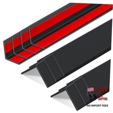Pcs Wall Corner Protector Guards with Self Adhesive 3/4 x 48 Inches 10 Black