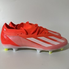 adidas 150 Mens 8 X CRAZYFAST PRO FIRM GROUND CLEATS Solar Red/Yellow IG0600