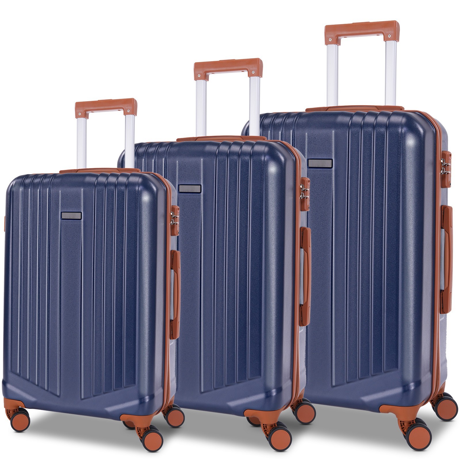 Luggage Sets 3 Piece Expandable Hard Shell Suitcase w/ Spinner Wheels TSA Lock\!