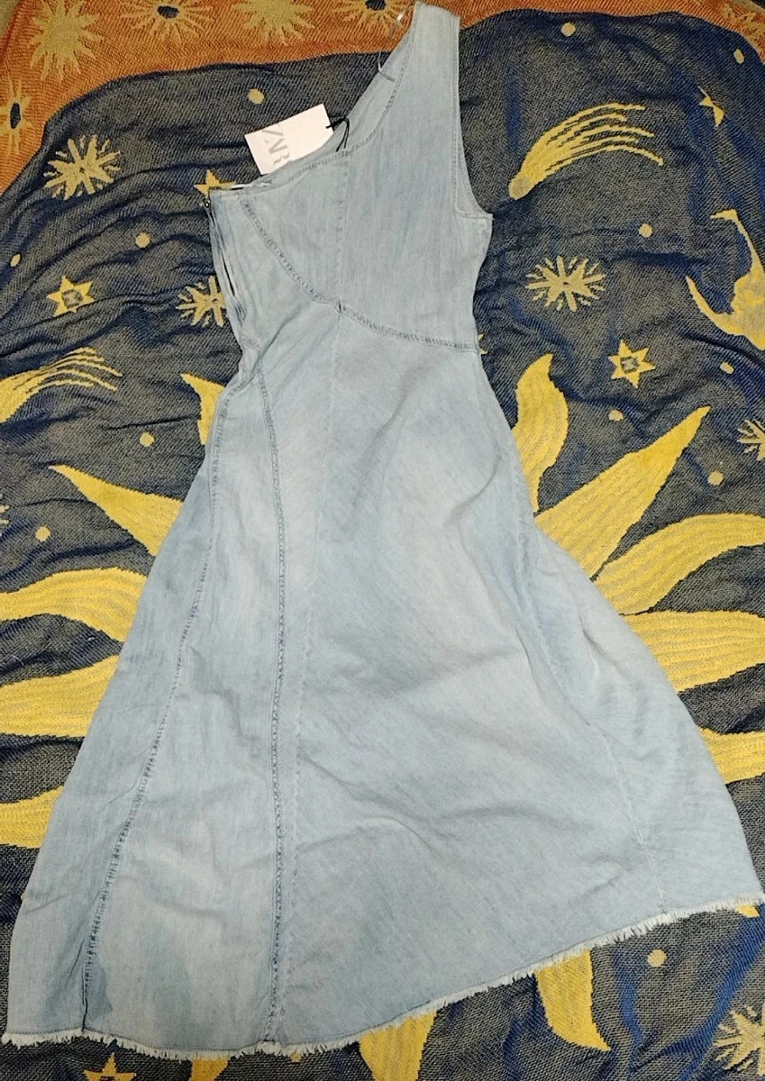 zara denim wrap dress Compare Z1975 MIDI DENIM WRAP DRESS