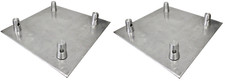 2 MR TRUSS BP1414 Universal Aluminum Base Plate 12" x 12" for 12" Square Truss
