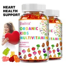 Kids Multivitamin Supplements Vitamins A B C D Zinc Immunity Growth 60 Gummies