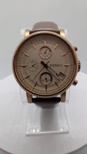 Fossil ES3616 Women’s Chronograph Quartz Watch 38mm Date Brown Leather Band