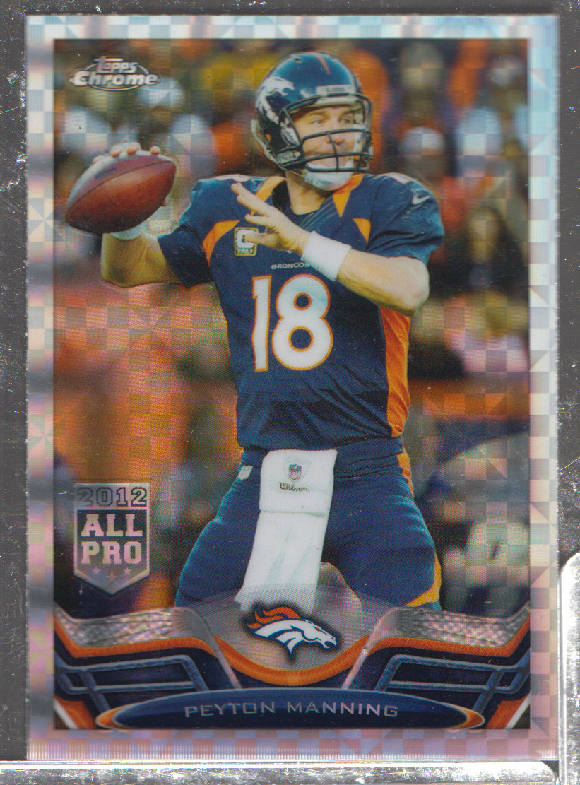 Peyton Manning Broncos 2012-13 Topps Chrome Refractor #1 122225LLCD-2