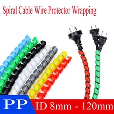 Spiral Cable Wire Protector Wrapping Sleeve Line Organizer Tube Cover ID 8-120mm